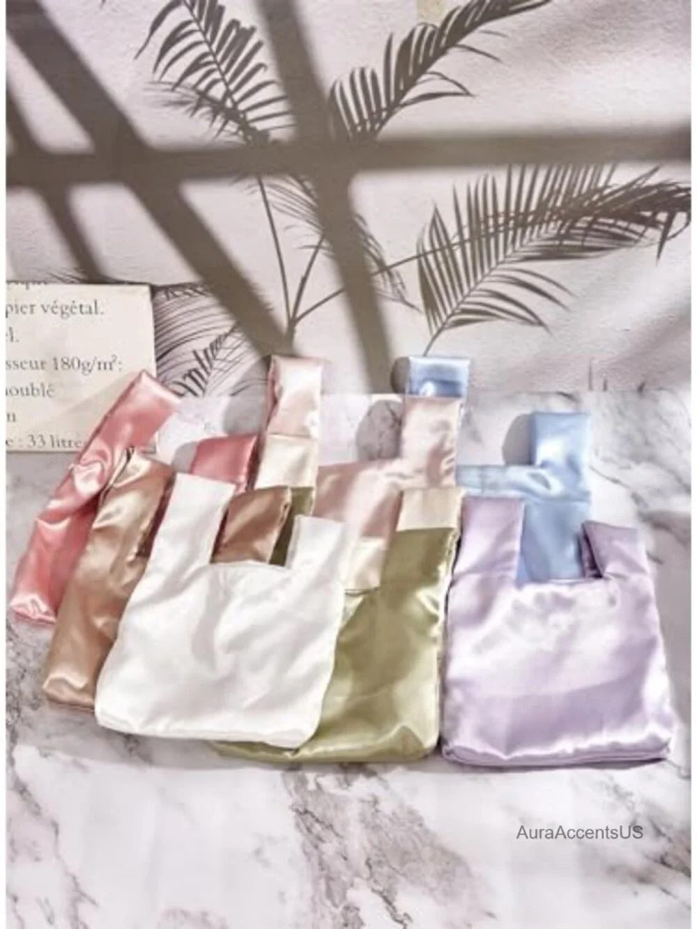 Satin Envelope Clutch Wristlet Evening Bag Wedding Party Purse